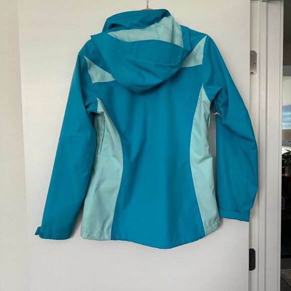 Eddie Bauer weatherproof shell jacket blue medium - Picture 2 of 4